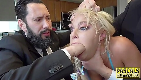 Bound Bdsm Whore Throating Cock