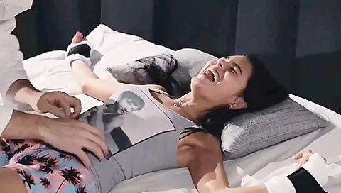 Brunette Model Bound And Tickled