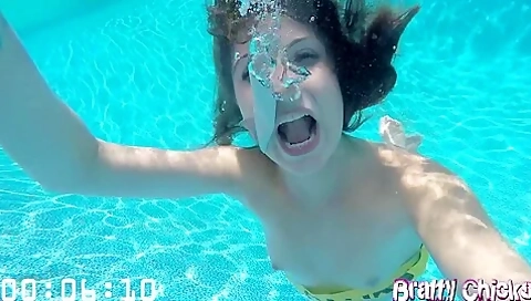 Handcuffed Underwater Bondage
