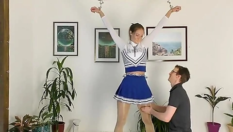 Cheerleader Tied Tickling