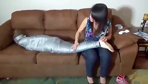 Mummified, Gagged And Tickled