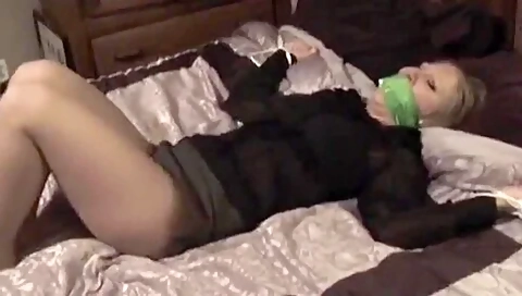 Bound, Tape-gagged, Fucked With Strapon, Butt Plugged