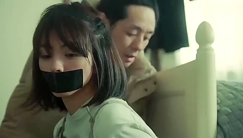 Japanese Girl Gagged 01 (black Tape)