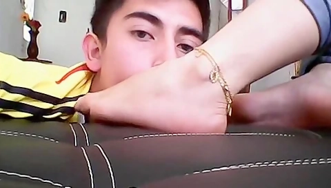 Horny Male Foot Slave Sucking His Mistresss Sexy Toes Nice And Slowly