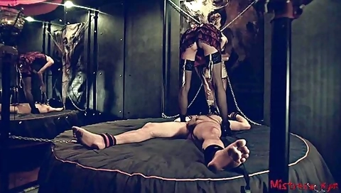 Femdom Nipple Torture Of A Chained Male Sub With Mistress Kym