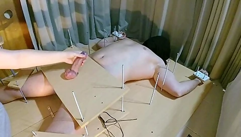 Amateur Femdom Feet Tickling Torture. Cbt And Handjob Torture