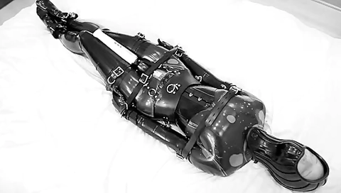 Orgasm In Latex And Leather Bondage