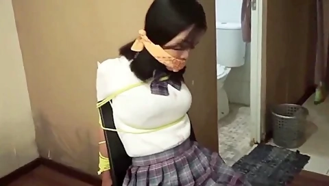 2 Indonesian Girl Bondaged