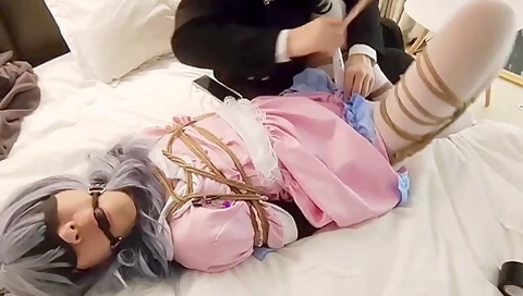Cosplayer Bondage