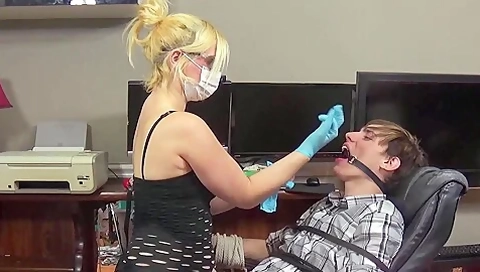 Dentist Bondage Blowjob