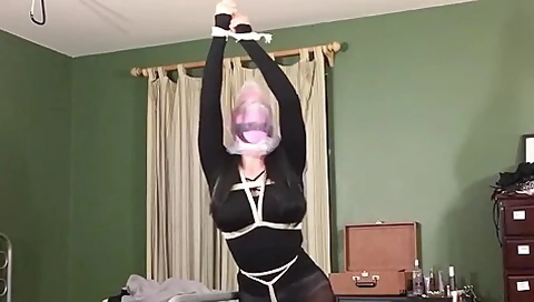 Crossdresser Hooded And Bagged