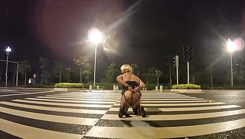 Self Bondage Slut Enema 1