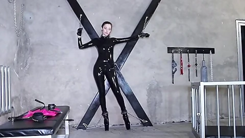 X-cross Latex Bondage