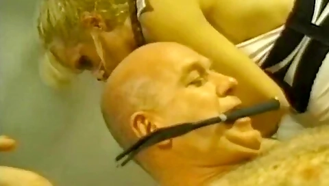 Blonde Mistress Dominating Couple