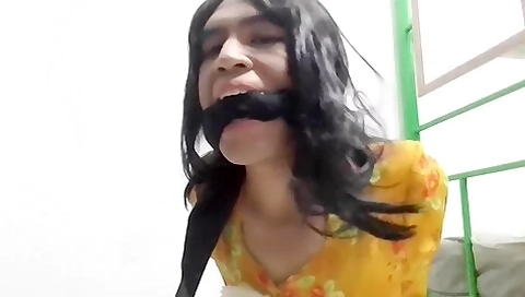 Malay Bound And Gagged In Baju Kurung Iii